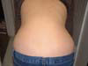 Heather's bare back, before we got started.